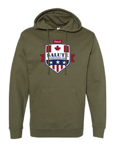 MICHAELS SALUTE TO VETERANS 2023 HOODED SWEATSHIRT AVAILABLE IN 2 COLORS