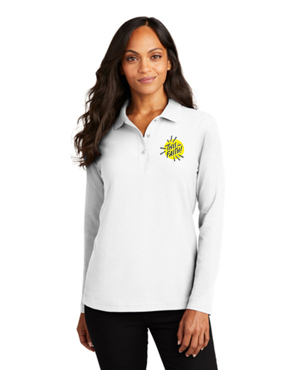 Michaels Long Sleeve Polo Shirt WOMEN'S-THIS IS FAITH