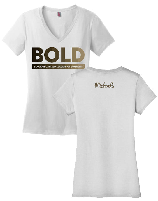 BOLD: Short Sleeve Women's T-shirts V-Neck